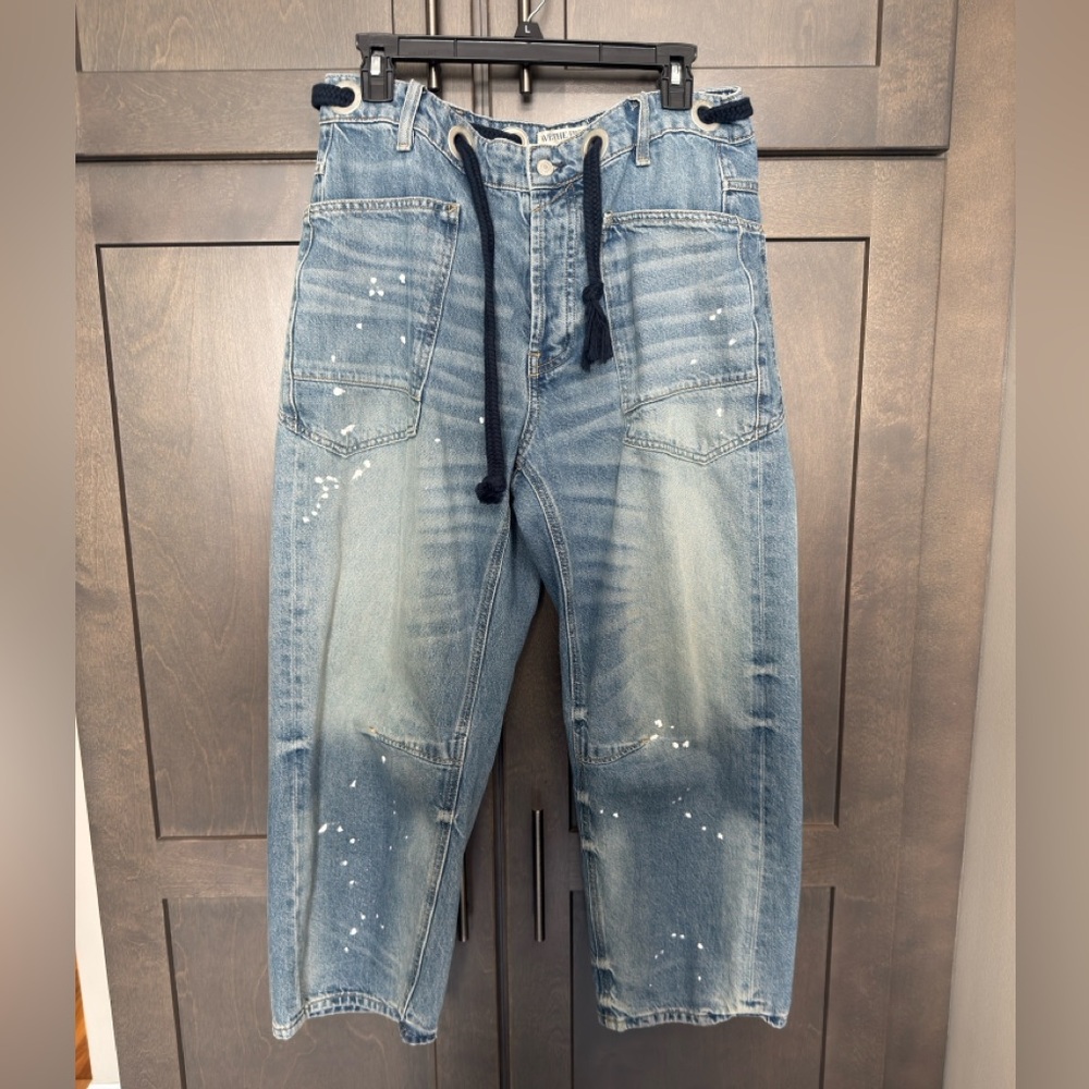 Moxie Low Slung Pull On Jean
FREE PEOPLE barrel jean 30